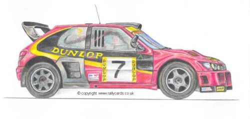 Peugeot Cosworth. Andy Burton